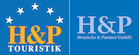 Logos der H&P Touristik Gmbh und der Henrichs und Partner GmbH